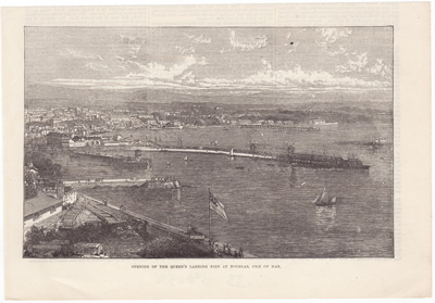 Opening of the Queen's Landing Pier at Douglas, Isle of Man